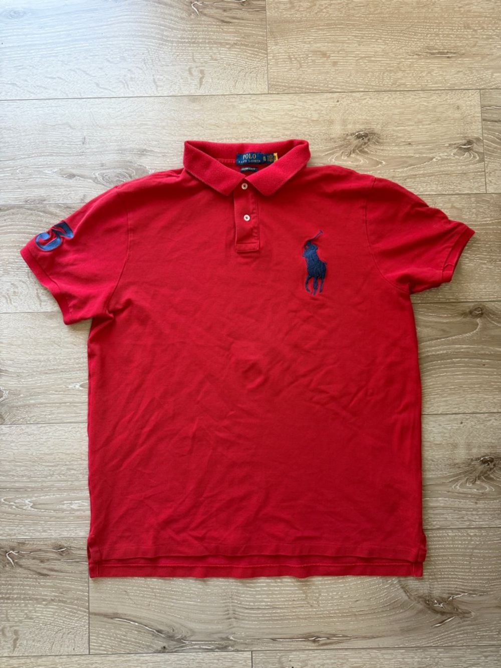 Polo by Ralph Lauren Men’s Red Short-Sleeve Polo Shirt Big Pony